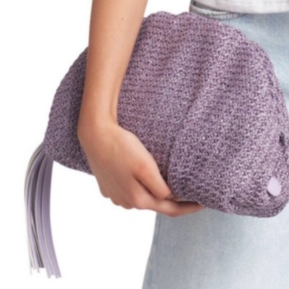Rebecca Minkoff Purple New Clutch Tassel Pretty! - Picture 9 of 9